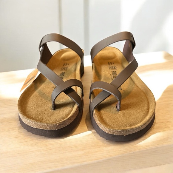 Project Cloud Lian Genuine Leather Cork Footbed Sandals – Size 9 – New - Picture 2 of 7